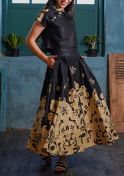 inisaya : Kopi Couture | Batik Emily Skirt ( Black )