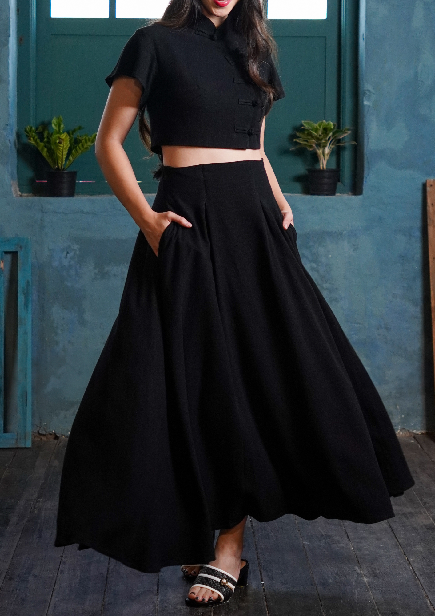 inisaya : Kopi Couture | Emily Skirt ( linen )