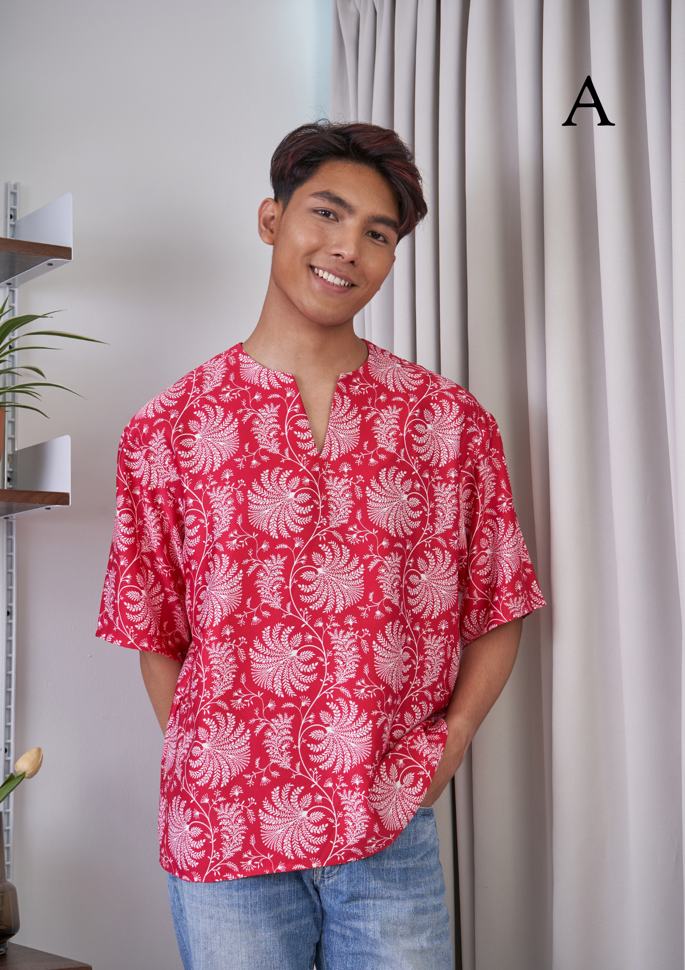 inisaya : Wira shirt ( satin )