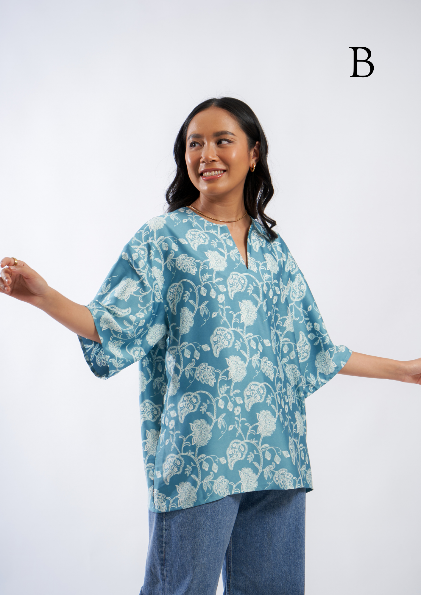inisaya : Wira shirt ( satin )