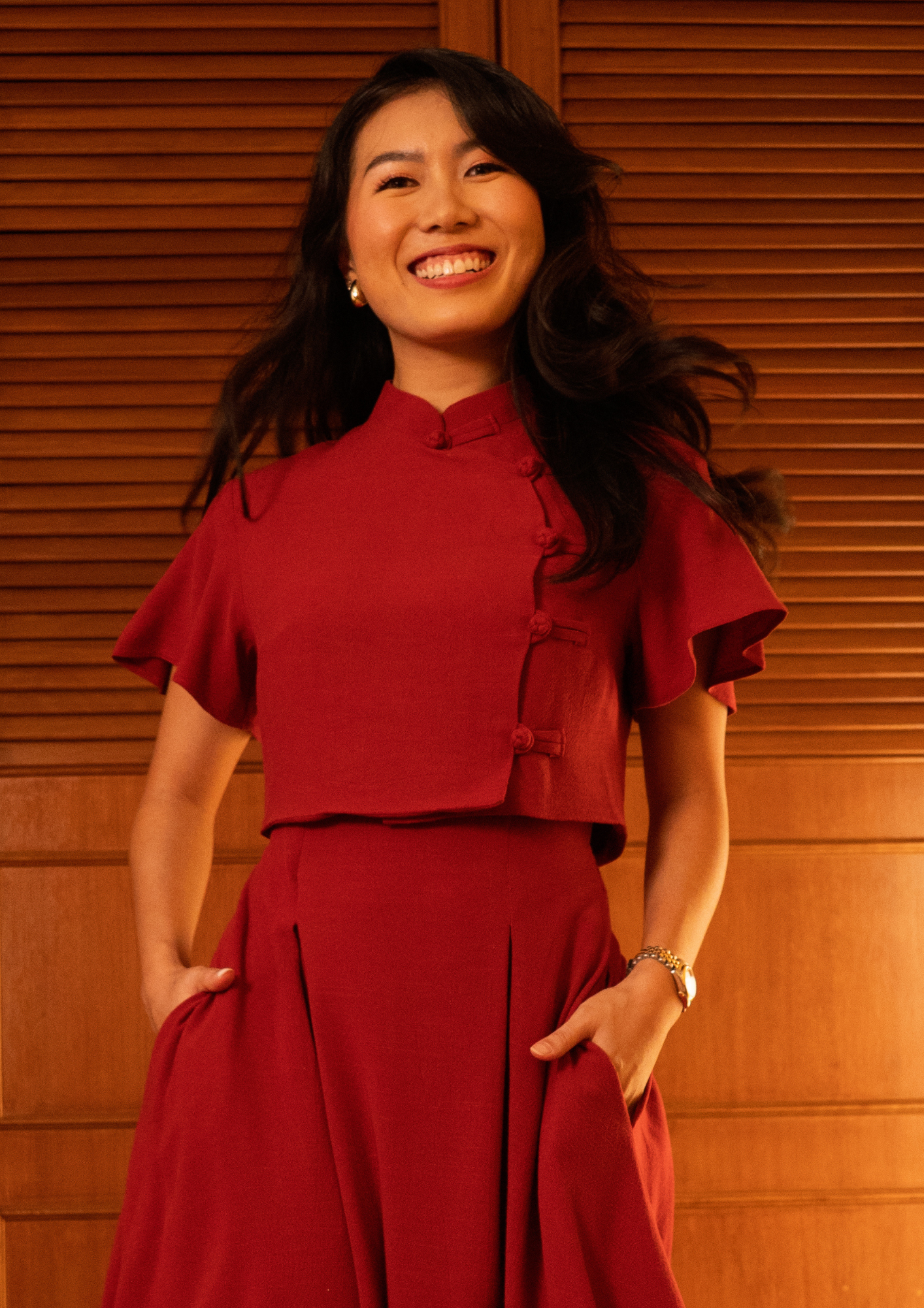 A inisaya LNY26 : Heirloom III | Petal Top ( Linen )