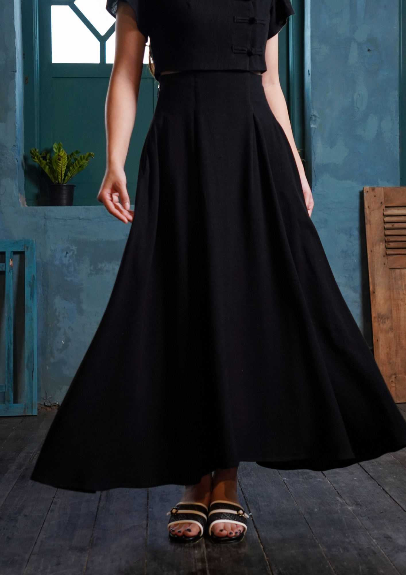 inisaya : Kopi Couture | Emily Skirt ( linen )