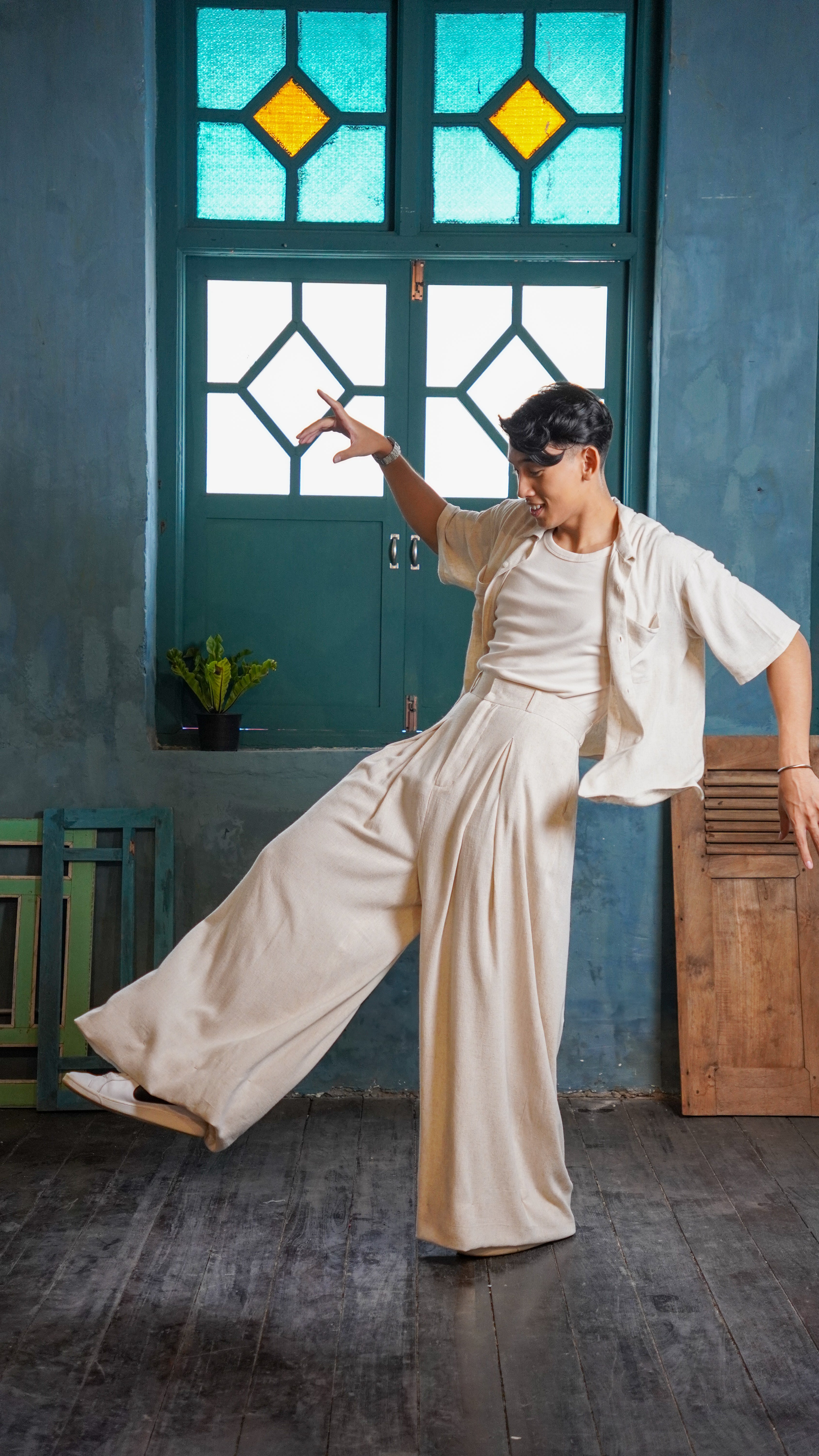 inisaya : kopi couture | alex pants ( beige )