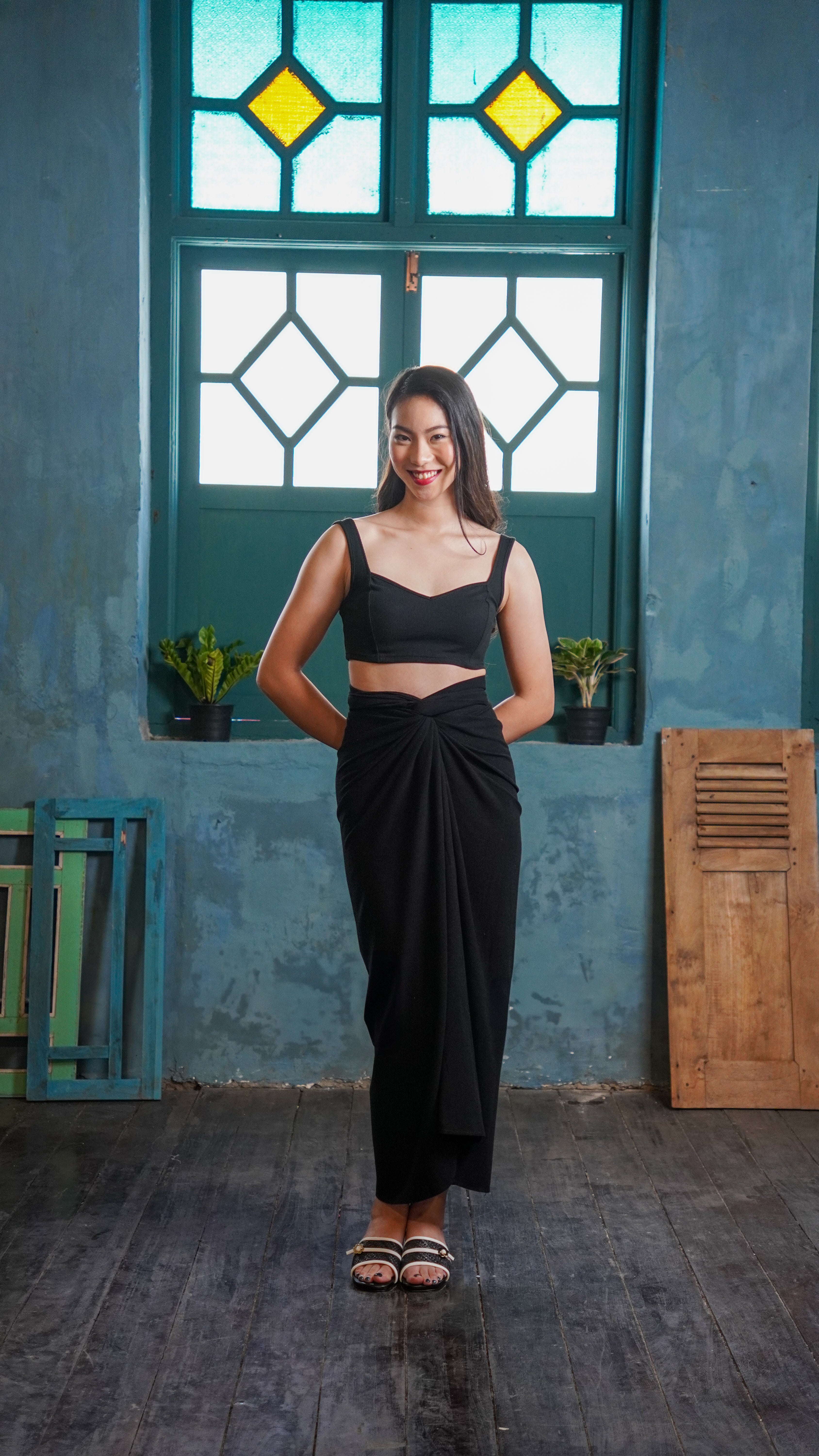 inisaya : kopi couture | siti pario skirt ( black )